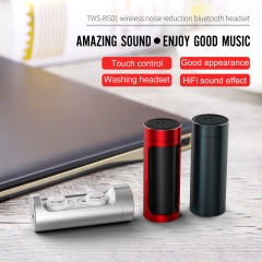 BS01 Portable True Wireless Stereo Earbud Waterproof TWS bluetooth Headphone With 400mAh Power Supply