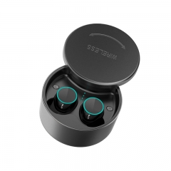 BS03 New 360 ° rotation metal cover Wireless Bluetooth Earbuds Headphones-TWS V5.0 Mini in Ear TWS Earbuds with with Voice Assistant Function